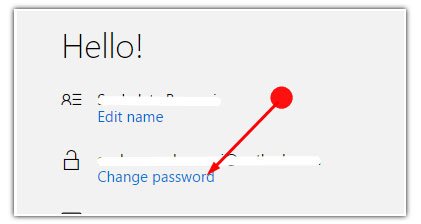 Change OneDrive Password