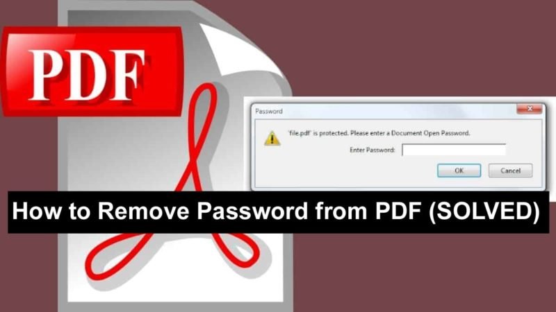 How to Remove Password from PDF without Software